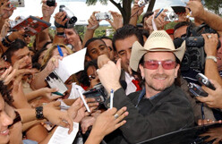 Bono, Product RED founder and spokesperson. Photo by Wilson <br>Dias for Agência Brasil.