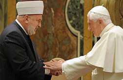 Le grand mufti Mustafa Ceric et le pape Benoît XVI