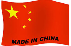 Drapeau fabriqué en Chine