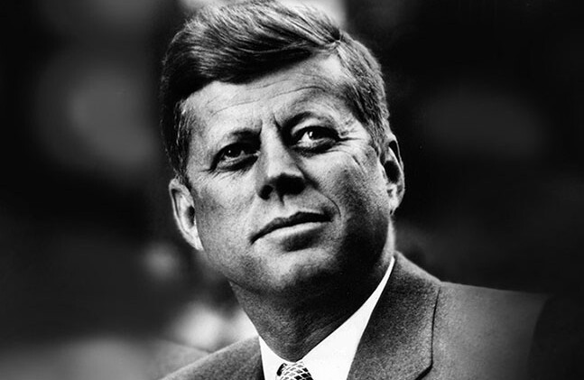 CREDIT: White House Press Office, <a href="http://commons.wikimedia.org/wiki/File:John_F._Kennedy,_White_House_photo_portrait,_looking_up.jpg">Wikimedia Commons</a>