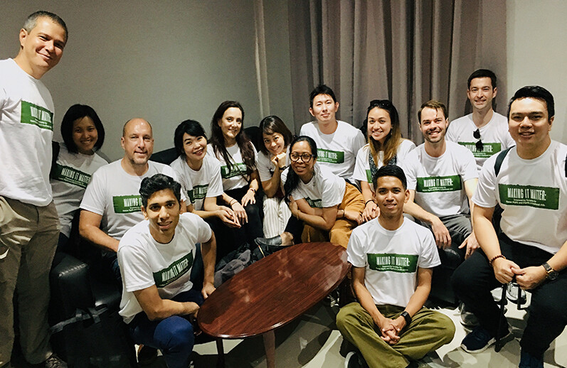 Los Delegados del Pacífico visitan el Centro de Salud de Brgy. Dampalit, Malabon City, Manila, el 24 de octubre de 2018. CRÉDITO: Amanda Ghanooni.