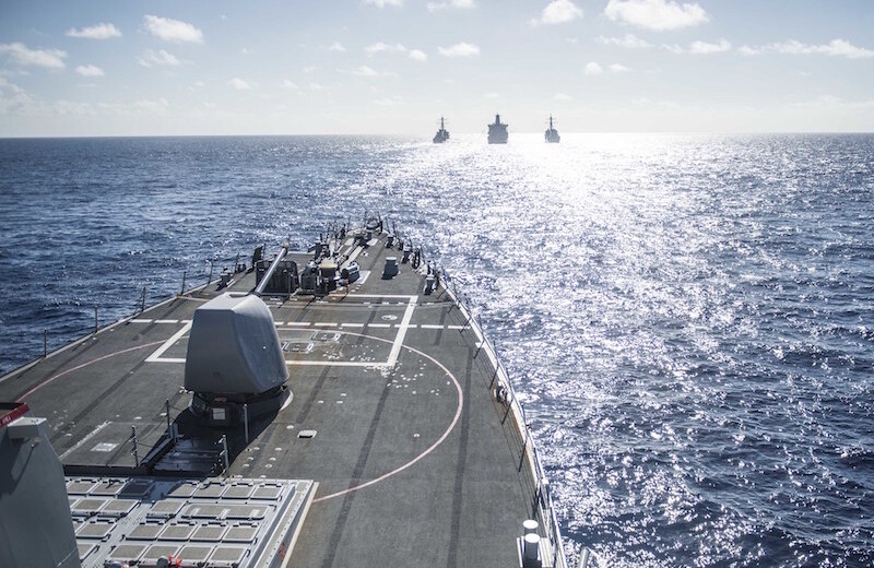 USS <i>Fitzgerald</i> in the East China Sea, November 2015. CREDIT: <a href="https://www.flickr.com/photos/usnavy/22736066120/in/photostream/">U.S. Navy/Patrick Dionne<a> <a href="https://creativecommons.org/licenses/by/2.0/">(CC)</a>.