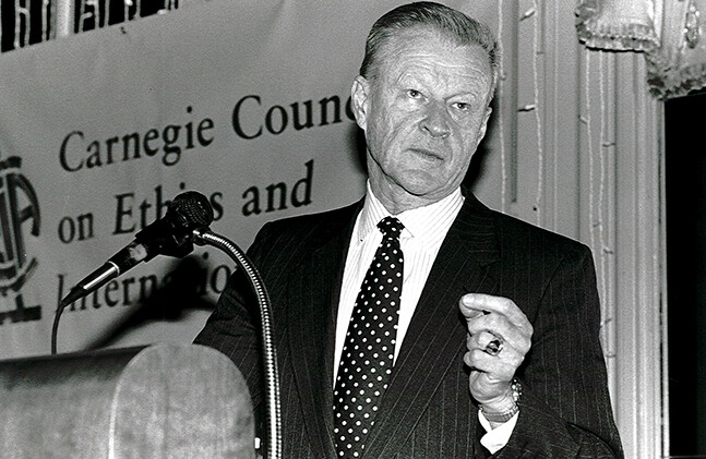 Zbigniew Brzezinski, conférence commémorative Morgenthau, 1995