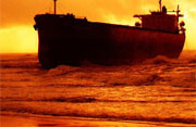 A tanker tossed ashore in Australia. <br>Photo by <a href="http://flickr.com/photos/rainforest/560362387/">Jer Min Kok</a> (<a href="http://creativecommons.org/licenses/by-nc-nd/2.0/deed.en-us">CC</a>).