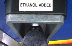 Ethanol-added gas pump. Photo by Drew Celley (<a href="http://creativecommons.org/licenses/by-sa/2.0/" target=_blank>CC</a>).