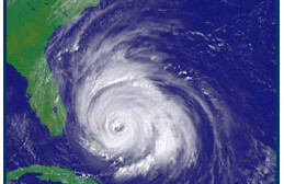 Hurricane Floyd. Photo by <a href=" http://earthobservatory.nasa.gov/IOTD/view.php?id=471" target="_blank">NASA</a>