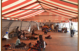 Refugee Camp, Ivory Coast. CREDIT: <a href="http://www.flickr.com/photos/fleshmanpix/5552558271/in/photostream/" target=_blank">Mike Fleshman</a>