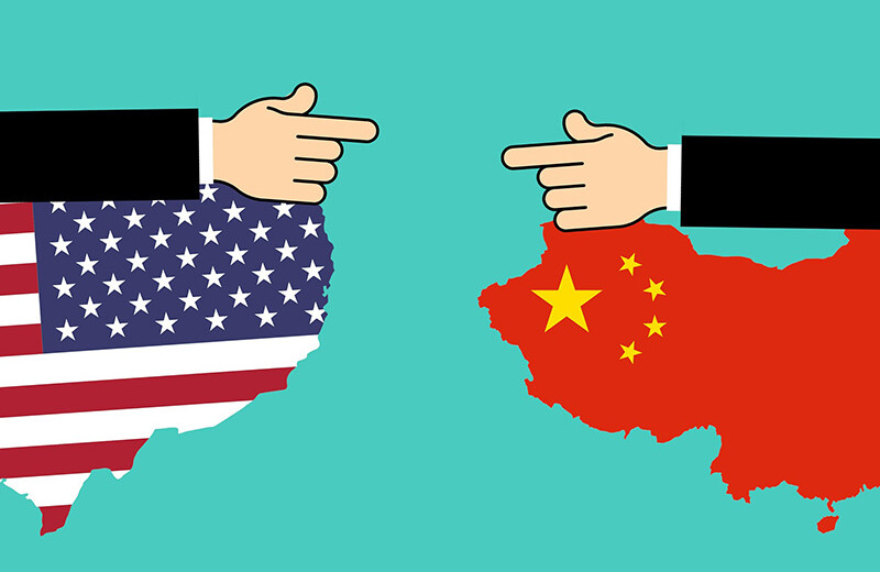 The United States and China. <a href=https://pixabay.com/illustrations/america-china-commerce-3582772/>CREDIT: mohamed_hassan (CC)</a>