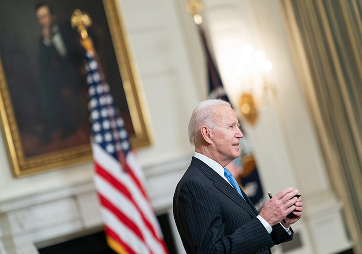 President Biden at the White House, March 2021. <br>CREDIT: <a href="https://www.flickr.com/photos/whitehouse/51033292536/">Official White House Photo by Adam Schultz</a> (<a href="https://www.usa.gov/government-works">U.S. Government Works</a>)
