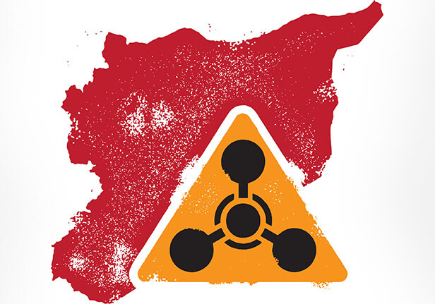 CREDIT: <a href ="http://www.shutterstock.com/pic-151731818/stock-vector-distressed-syria-chemical-weapon-graphic.html?src=WElREIA3ZW_TvZ7WoiPnmw-1-0">Syria chemical weapon graphic</a> via Shutterstock