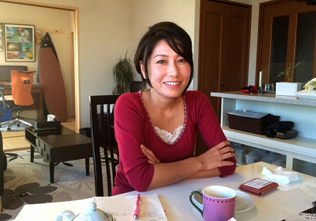 Osakabe in her apartment, November 2014. CREDIT: Devin Stewart