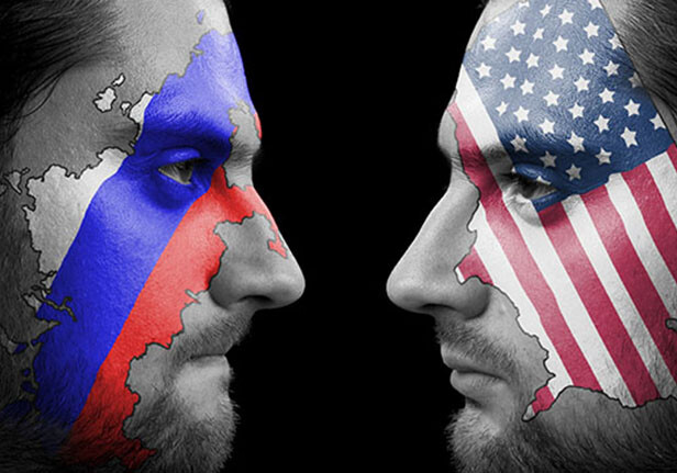 <a href="http://www.shutterstock.com/pic-86276347/stock-photo-russia-against-america.html">Russia against America</a> via Shutterstock