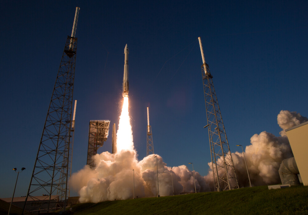 Launch of OSIRIS-REx, September 2016, Florida. CREDIT: NASA Goddard Space Flight Center.