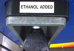 Ethanol-added gas pump. Photo by Drew Celley (<a href="http://creativecommons.org/licenses/by-sa/2.0/" target=_blank>CC</a>).