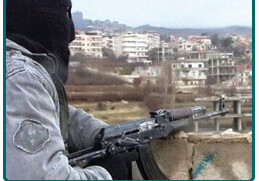 A member of the Free Syria Army, January 2012.<br>CREDIT: <a href="http://www.flickr.com/photos/syriafreedom/6731474915/" target=_blank">Freedom House</a>