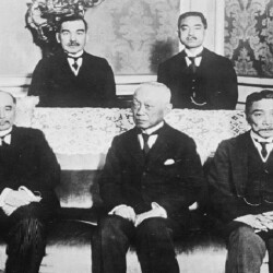 Japanese delegation at the 1919 Paris Peace Conference. CREDIT: <a href"https://www.loc.gov/pictures/item/2014709002/">Library of Congress</a>