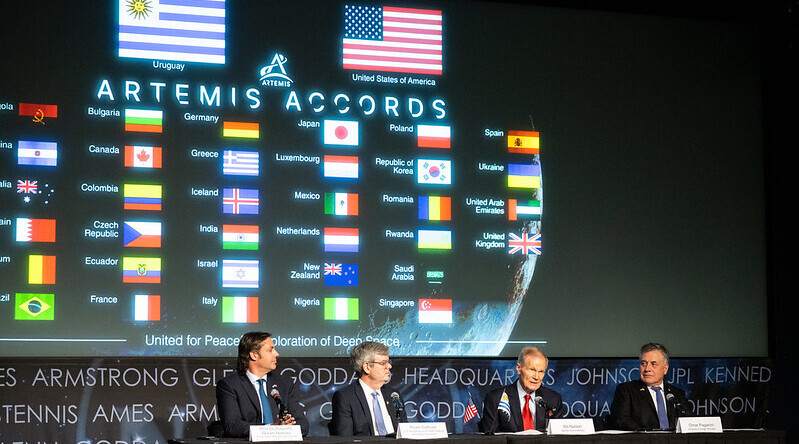 Uruguay firma los Acuerdos de Artemis, 15 de febrero de 2024, Washington, DC. CRÉDITO: NASA HQ Photo.