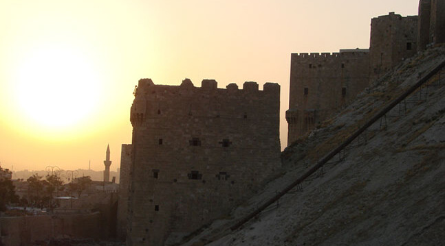 Citadel of Aleppo, 2007. Damaged by shelling, 2012. CREDIT: <a href="http://tinyurl.com/kkuwfw3">Watchsmart</a>,  (<a href="http://creativecommons.org/licenses/by/2.0/deed.en">CC</a>)