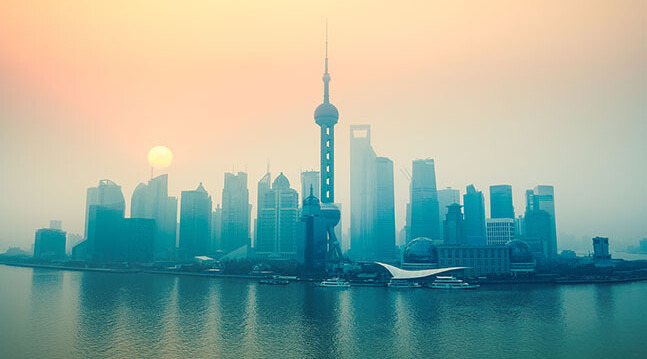 CREDIT: <a href="http://www.shutterstock.com/pic-123301510/stock-photo-shanghai-skyline-in-sunrise-china.html">Shanghai Skyline at Sunrise</a>  via Shutterstock