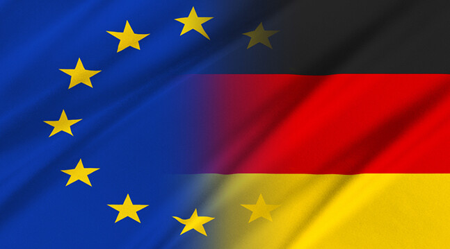 CREDIT: <a href="http://www.shutterstock.com/pic-275193017/stock-photo-european-union-and-germany-the-concept-of-relationship-between-eu-and-germany.html" target="_blank">Shutterstock</a>
