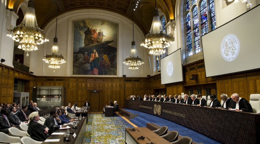 International Court of Justice hearing. CREDIT: United Nations Photo.