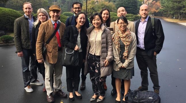 Delegates with Devin Stewart (far right) at Hitotsubashi University in Tokyo.