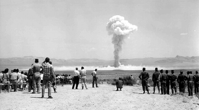 "Small Boy" Nuclear Test, July 14, 1962, Nevada Test Site. <a href="http://commons.wikimedia.org/wiki/File:Small_Boy_nuclear_test_1962.jpg" target=_blank">U.S. Government Photo</a>.
