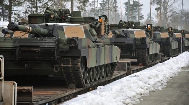 Chars M1A2 Abrams de l'armée américaine