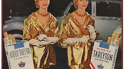 1955 Tareyton Twosome Cigarette Twins<br>Photo by <a href="http://www.flickr.com/photos/joan_thewlis/2888985759/in/set-72157605568875294/" target="_blank">Joan Thewlis</a> (CC)