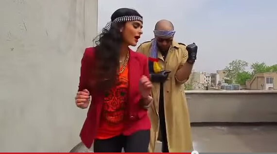 YouTube screenshot of "Happy" Iranians.