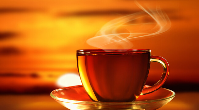 CREDIT: <a href="http://www.shutterstock.com/pic-100481503/stock-photo-cup-of-tea-at-sunset.html?src=mlFAkaHjPp2sKUR7V0k8MQ-5-73">Cup of Tea at Sunset</a> via Shutterstock