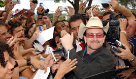 Bono, Product RED founder and spokesperson. Photo by Wilson <br>Dias for Agência Brasil.