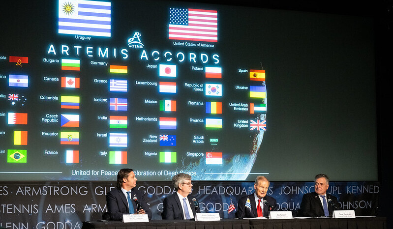 Uruguay signs the Artemis Accords, February 15, 2024, Washington, DC. CREDIT: NASA HQ Photo.
