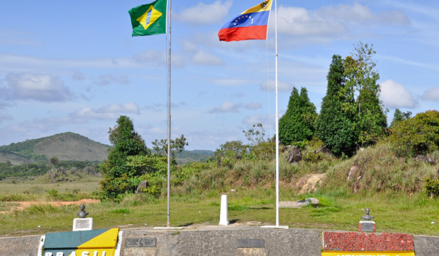 La frontera entre Brasil y Venezuela en Pacaraima, Brasil. CRÉDITO: Paolostefano1412.