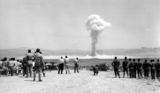 "Small Boy" Nuclear Test, July 14, 1962, Nevada Test Site. <a href="http://commons.wikimedia.org/wiki/File:Small_Boy_nuclear_test_1962.jpg" target=_blank">U.S. Government Photo</a>.
