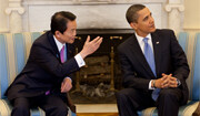 President Obama and Prime Minister Taro <br>Aso of Japan. Credit: <a href="http://www.whitehouse.gov/blog/09/02/24/Welcoming-the-Japanese-PM-to-the-Oval-Office/">White House</a> (<a href="http://creativecommons.org/licenses/by/3.0/deed.en">CC</a>).