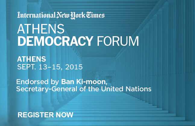 Carnegie Council Cosponsors International New York Times Athens Democracy Forum in Athens, Greece
