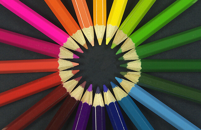 Crayons de couleur, CRÉDIT : Michael Maggs