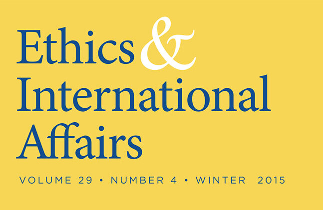 Ethics & International Affairs, volumen 29.4 (invierno de 2015)