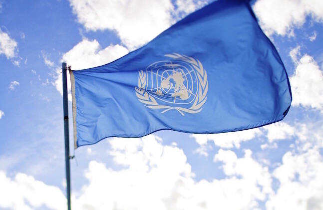 Bandera de la ONU https://www.flickr.com/photos/sanjit/6365386329/sizes/l