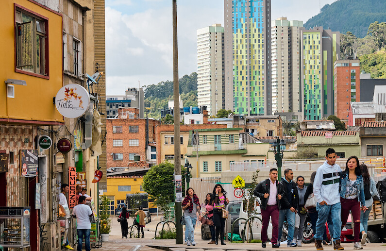 Bogotá, Colombia, 2017. CREDIT: <a href="https://www.flickr.com/photos/pedrosz/36933299802">Pedro Szekely</a> <a href="https://creativecommons.org/licenses/by-sa/2.0/">(CC)</a>