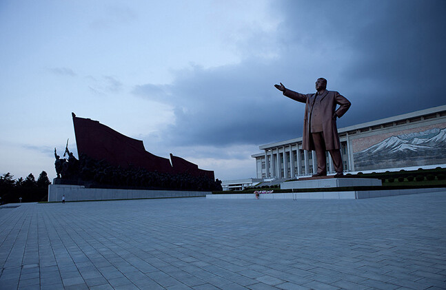 Statue of Kim Il Sung in North Korea. CREDIT: <a href="https://www.flickr.com/photos/roman-harak/5015232313/" target="_blank">Roman Harak</a> (<a href="https://creativecommons.org/licenses/by-sa/2.0/" target="_blank">CC</a>)
