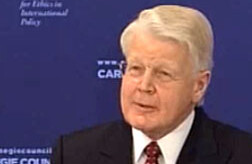 Photo of H.E. Dr. Olafur Ragnar Grimsson, President of Iceland at the Carnegie Council