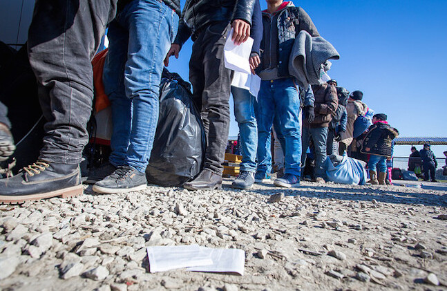 Refugees in Greece, January 2016. CREDIT: <a href="https://www.flickr.com/photos/cafodphotolibrary/25046152264">CAFOD Photo Library</a> <a href="https://creativecommons.org/licenses/by-nc-nd/2.0/">(CC)</a>
