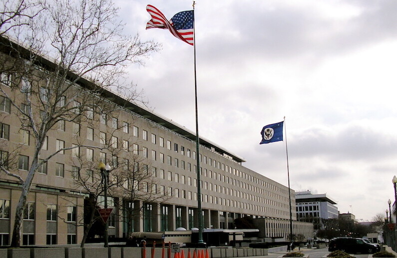 Harry S. Truman Building in Washington, DC, headquarters of the U.S. Department of State. CREDIT: <a href="https://commons.wikimedia.org/wiki/File:State_Department.jpg">Loren (CC)</a>