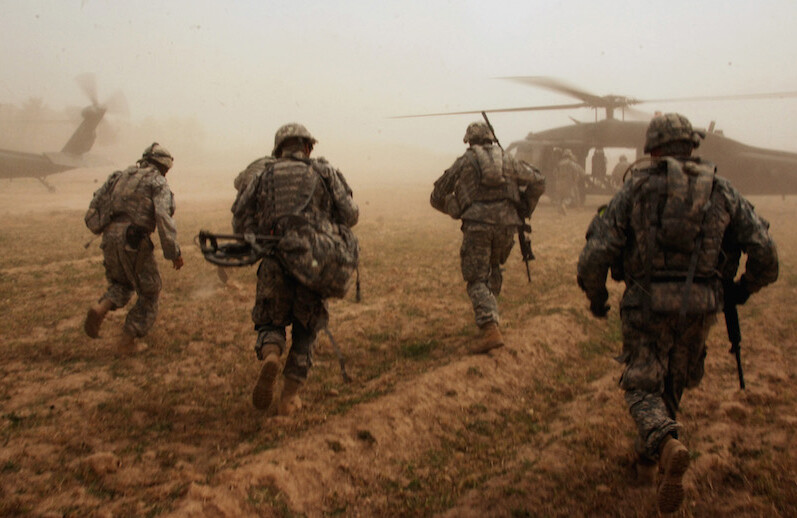 U.S. Army soldiers in Iraq, March 2008. CREDIT: <a href="https://www.flickr.com/photos/soldiersmediacenter/2340862578">The U.S. Army</a> <a href="https://creativecommons.org/licenses/by/2.0/">(CC)</a>