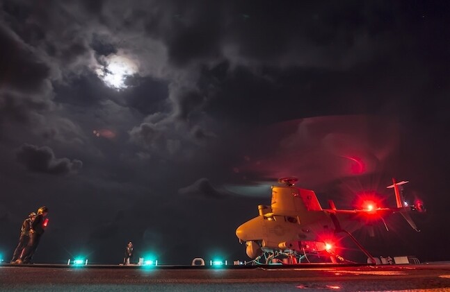 U.S. Navy helicopter in the South China Sea. CREDIT: <a href="https://www.flickr.com/photos/compacflt/17174540208/">U.S. Pacific Fleet</a> <a href="https://creativecommons.org/licenses/by-nc/2.0/">(CC)</a>