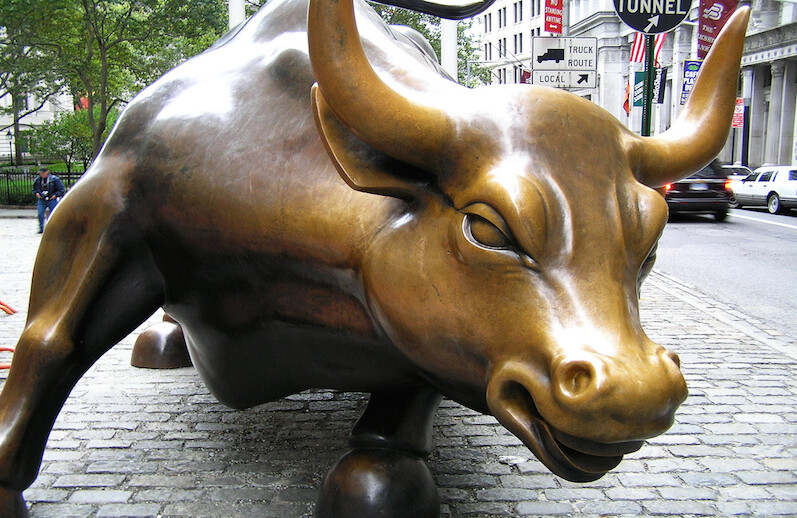 The Wall Street Bull. CREDIT: <a href="https://www.flickr.com/photos/herval/51039207/">herval</a> (<a href="https://creativecommons.org/licenses/by/2.0/">CC</a>)