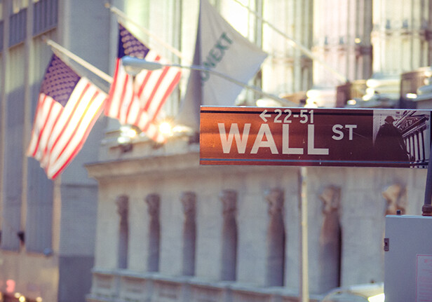 CREDIT: <a href="http://www.shutterstock.com/pic-133513469/stock-photo-wall-street-sign-with-american-flags-and-new-york-stock-exchange-in-the-background.html">Shutterstock</a>