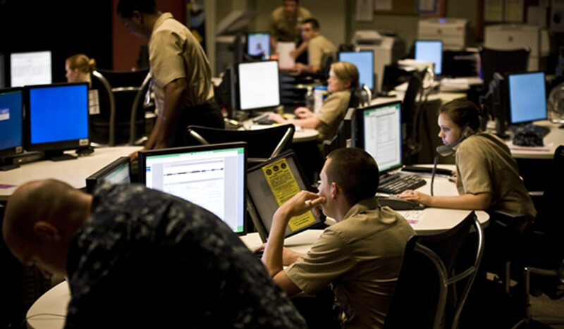 U.S. sailors assigned to Navy Cyber Defense Operations Command. CREDIT: <a href=http://archive.defense.gov/news/newsarticle.aspx?id=61310>U.S. Department of Defense (CC)</a>